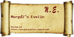 Morgós Evelin névjegykártya