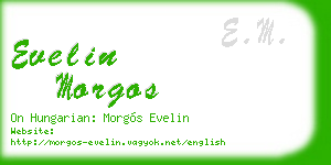 evelin morgos business card